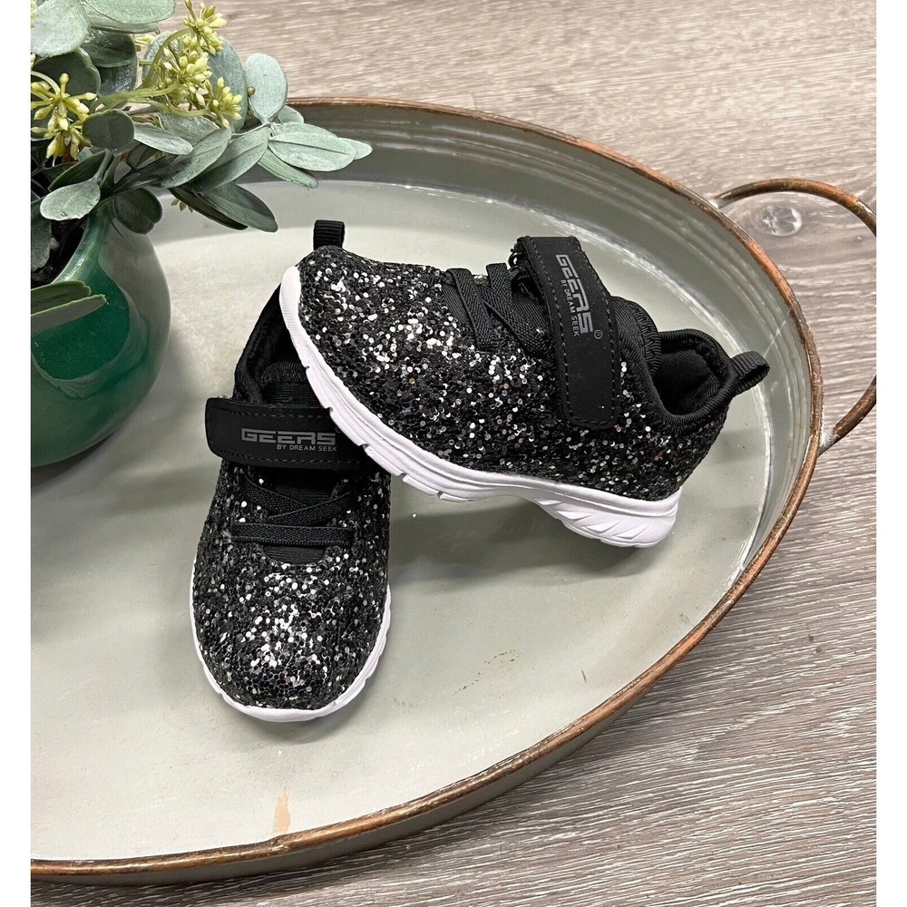 Black Glitter Boutique Sneakers Toddler Size 9 New In Box